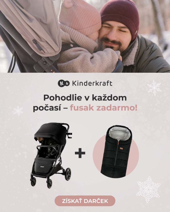 Fusak ZDARMA 🎁 a k tomu akciové ceny na obľúbené kočíky Kinderkraft! Nezmeškajte jedinečnú ponuku, pretože pohodlie...
