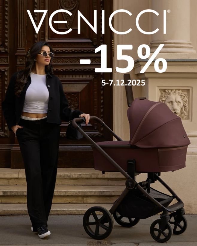Mikulášsky víkend so značkou Venicci je tu! 🎁 Len tento víkend si môžete užiť zľavu 💥 15% 💥 na prémiové kočíky Venicci –...