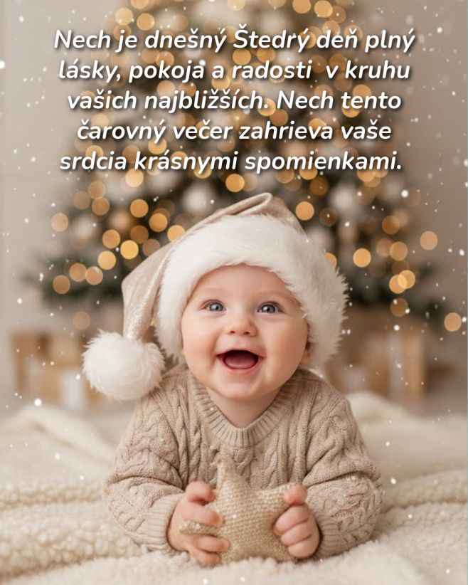 Nech je dnešný Štedrý deň 🎄 plný lásky, pokoja a radosti v kruhu vašich najbližších. Nech tento čarovný večer zahrieva...