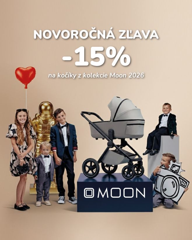 Začnite rok štýlovo s novoročnou zľavou 💥 15% 💥 na kombinované kočíky MOON z kolekcie 2026 🌙 V zľave teraz nájdete...